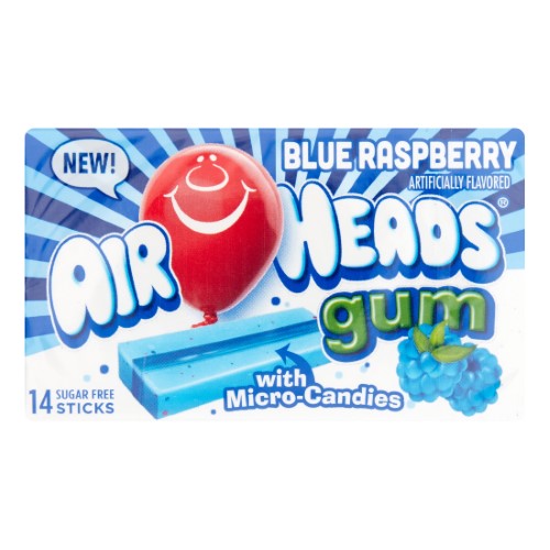 Airheads Blue Raspberry Gum 