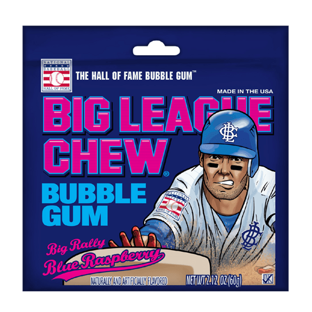 Big League Chew gomme à la framboise bleue