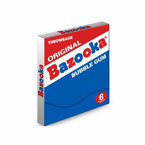 Bazooka Gum Pack of 6