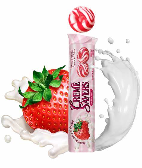 Cream savers aux fraises